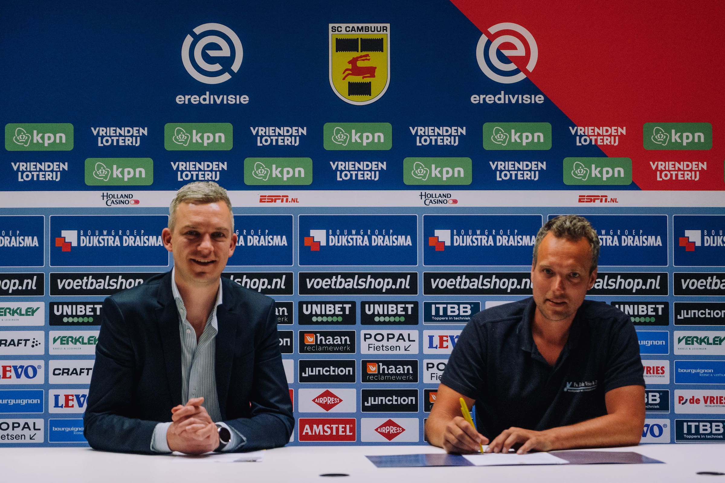 Fa. D. de Vries & Zn. en Technisch Bedrijf Tjeerdsma ook sponsor van SC Cambuur
