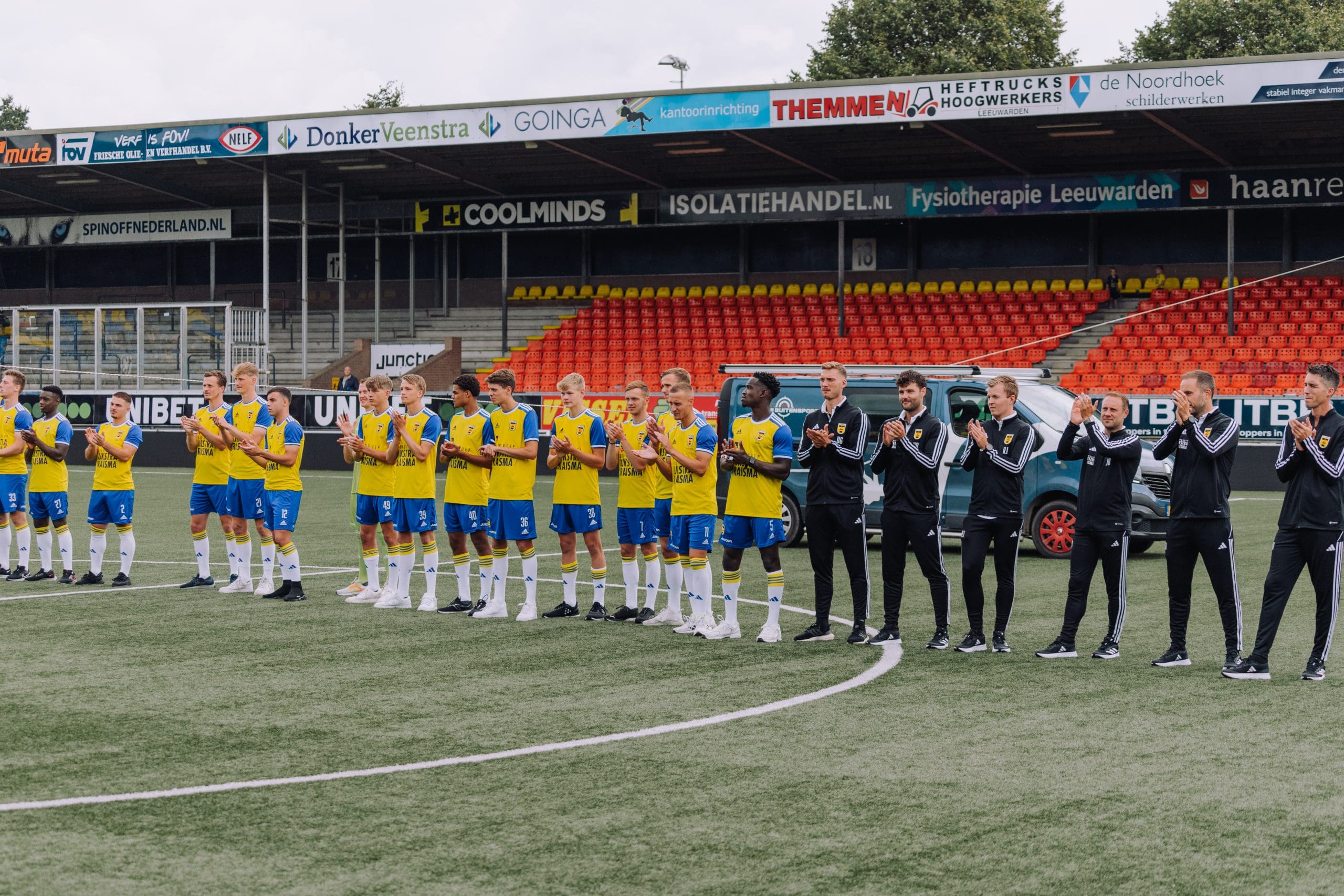 Presentatie Spelers En Staf Tijdens Open Dag Sc Cambuur