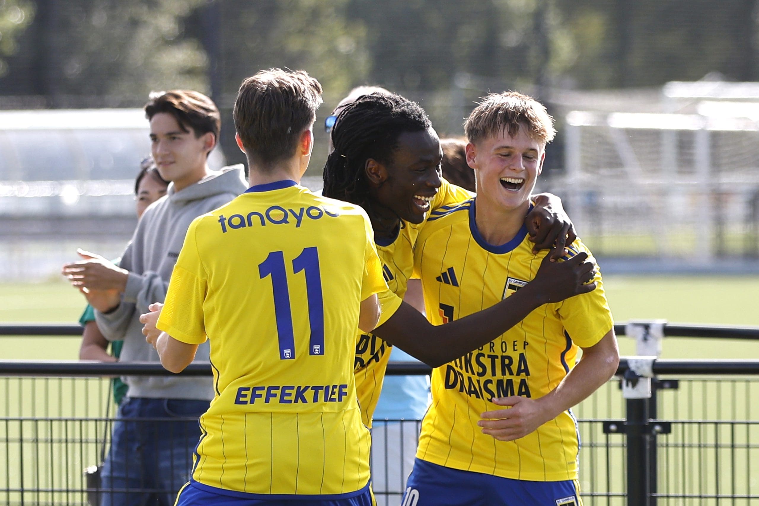 Overzicht jeugdopleiding: drie overwinningen en twee nederlagen