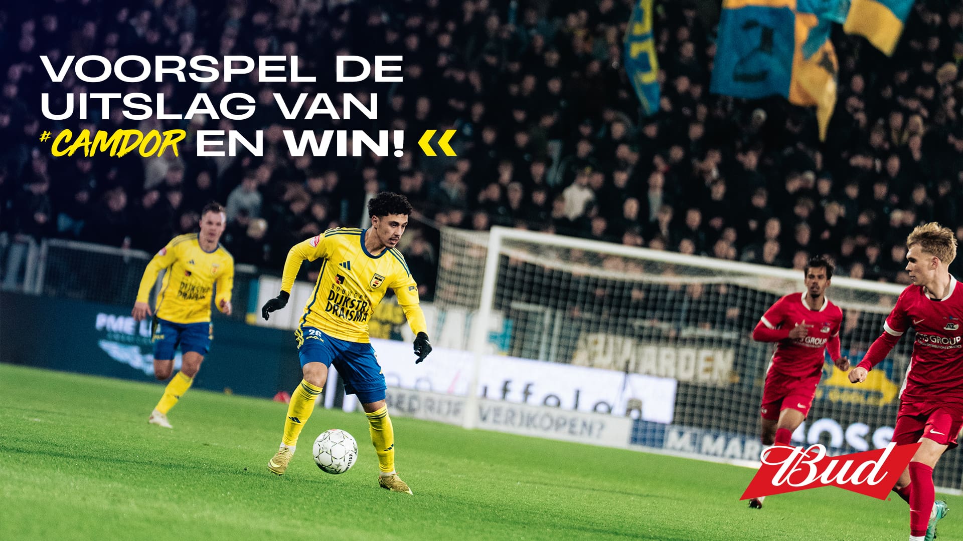 Voorspel de uitslag van SC Cambuur – FC Dordrecht en win een Bud-prijzenpakket